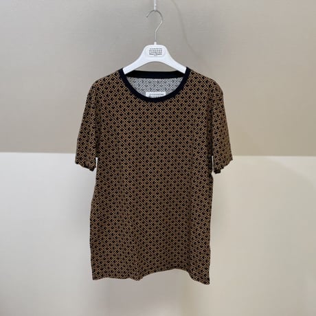 maison margiela ”総柄" micro check tops brown L