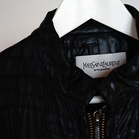 Yves Saint Laurent rive gauche  fake leather coat