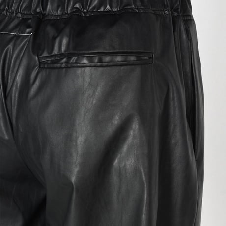 新品 mm6 maison margiela 2021ss fake leather eazy pants S