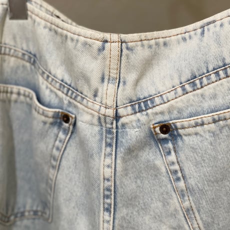 新品 mm6 maison margiela 2019ss bleach wide denim pants