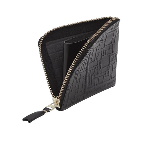 新品 comme des garcons ”logo design” leather wallet