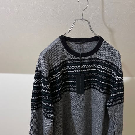 新品 alessandro dell acqua 2020aw fair isle cashmere wool knit