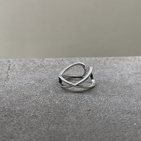 atelier sample silver925 ring"wave" 14号