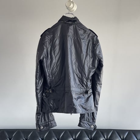 gucci nylon × leather jacket 44