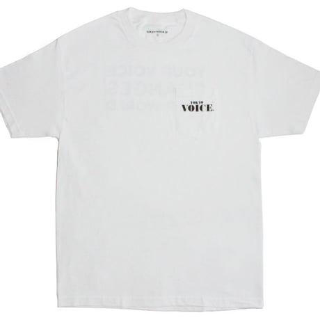 TOKYO VOICE POCKET T-shirt White ※税込・送料込