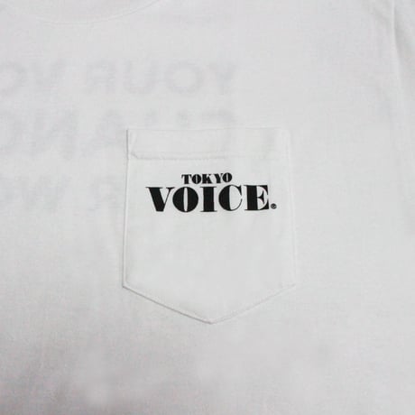 TOKYO VOICE POCKET T-shirt White ※税込・送料込
