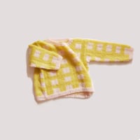 チェックのセーター　☆こちらは編み図のみの販売です！