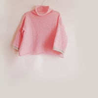 ☆編み物パターン☆ まっすぐ編みクラブ　まっすぐボトルネックセーター春だね