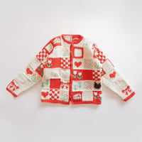⭐︎パターン販売⭐︎ MY KNITTED PATCHWORK CARDIGAN パッチワークカーディガン