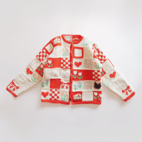 ⭐︎パターン販売⭐︎ MY KNITTED PATCHWORK CARDIGAN パッチワークカーディガン