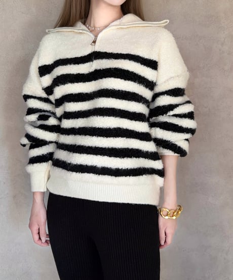 Vanilla Cloud HALF ZIP KNIT