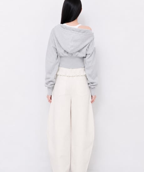 Morning Milk : Peplum Barrel Pants