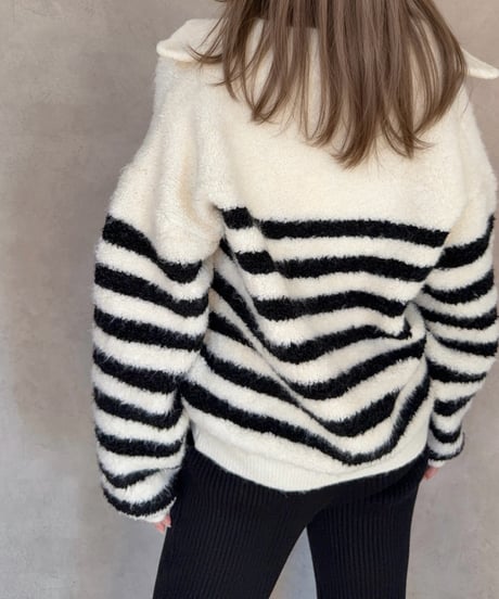 Vanilla Cloud HALF ZIP KNIT