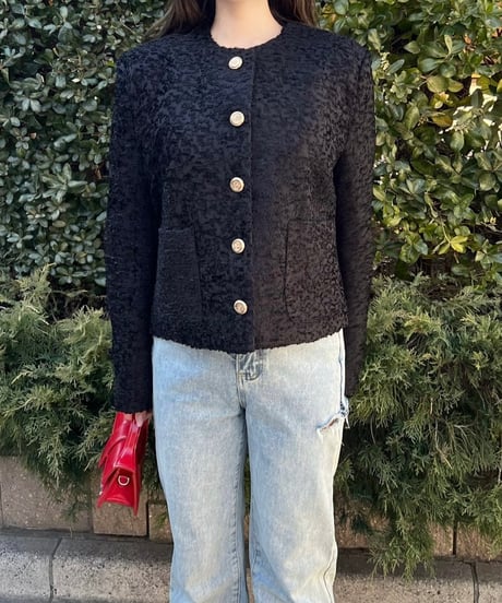 LILY TWEED JACKET（BLACK）