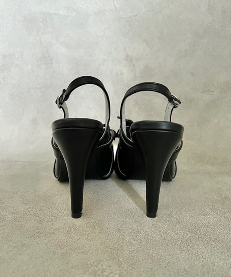 Opera Lace-up HEELS（WHITE / BLACK / SILVER）