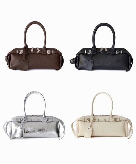 【予約】 LÉA BAGUETTE BAG（BLACK/BROWN/SILVER/IVORY）