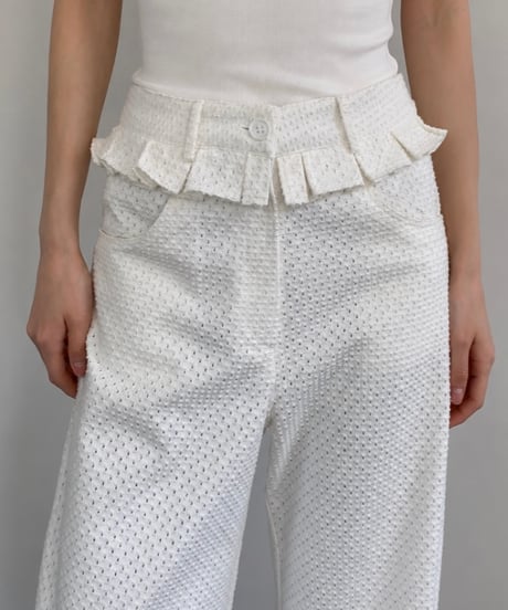 Morning Milk : Peplum Barrel Pants