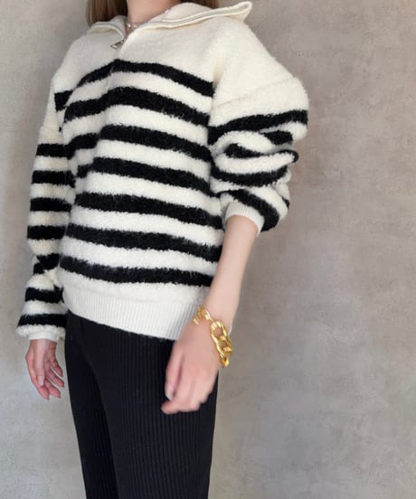 Vanilla Cloud HALF ZIP KNIT