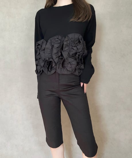 Petal Sculpture TOP（BLACK）