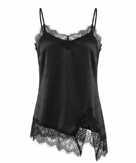 Moon Veil : Satin Camisole (BLACK)