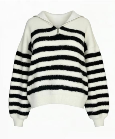 Vanilla Cloud HALF ZIP KNIT