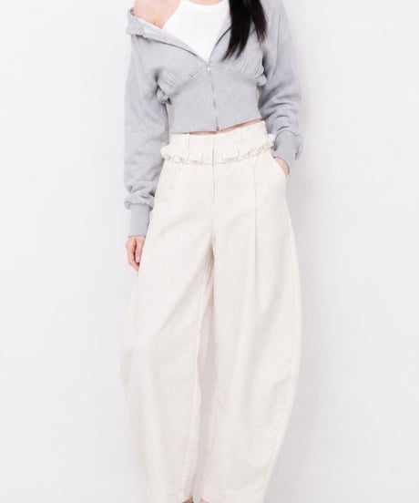 Morning Milk : Peplum Barrel Pants