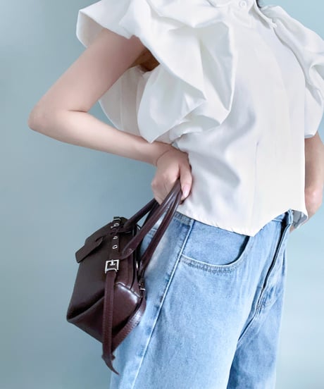 【予約】 LÉA BAGUETTE BAG（BLACK/BROWN/SILVER/IVORY）