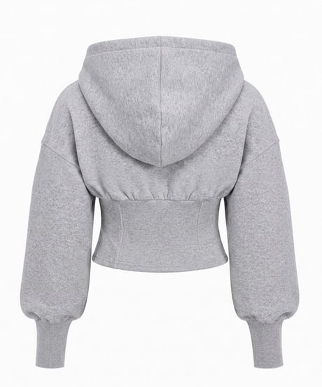 After Rehearsal : Corset Hoodie（GRAY）