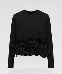Petal Sculpture TOP（BLACK）