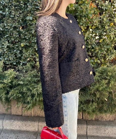 LILY TWEED JACKET（BLACK）