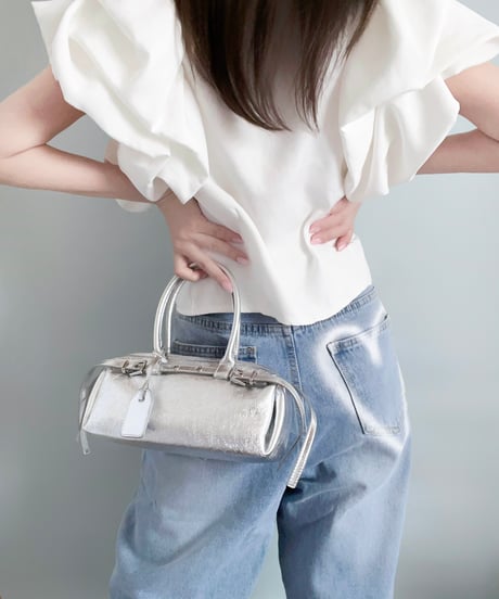 【予約】 LÉA BAGUETTE BAG（BLACK/BROWN/SILVER/IVORY）