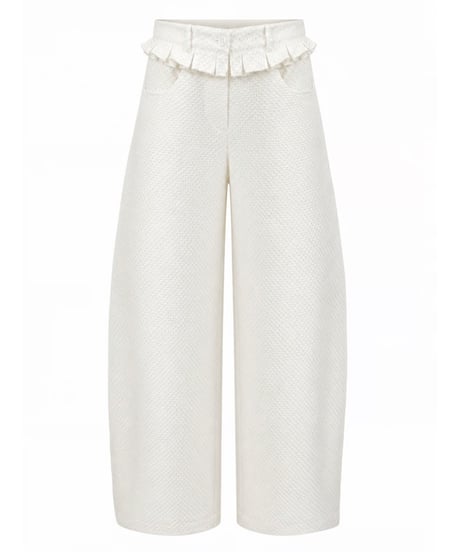 Morning Milk : Peplum Barrel Pants