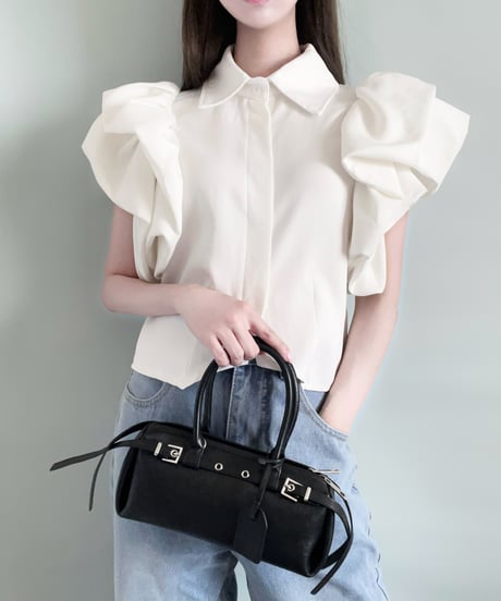 【予約】 LÉA BAGUETTE BAG（BLACK/BROWN/SILVER/IVORY）