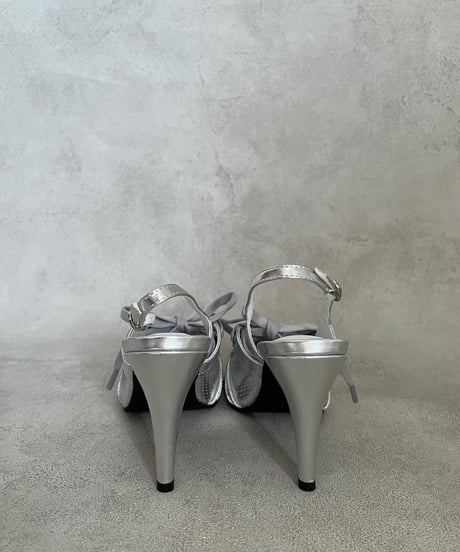 Opera Lace-up HEELS（WHITE / BLACK / SILVER）