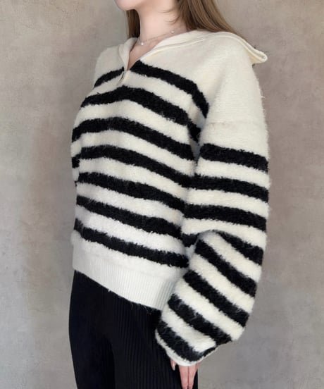 Vanilla Cloud HALF ZIP KNIT