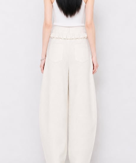 Morning Milk : Peplum Barrel Pants