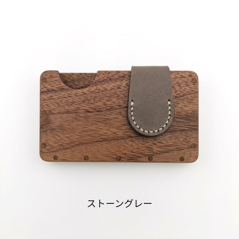 a card case 【ウォールナット】 - 木と革の名刺入れ - | tackle wo