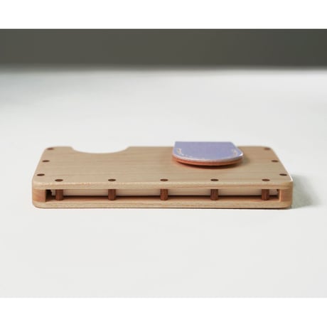 a card case 【メープル】 　- 木と革の名刺入れ -