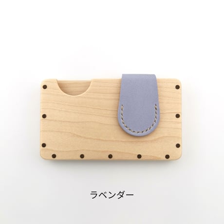 a card case 【メープル】 　- 木と革の名刺入れ -