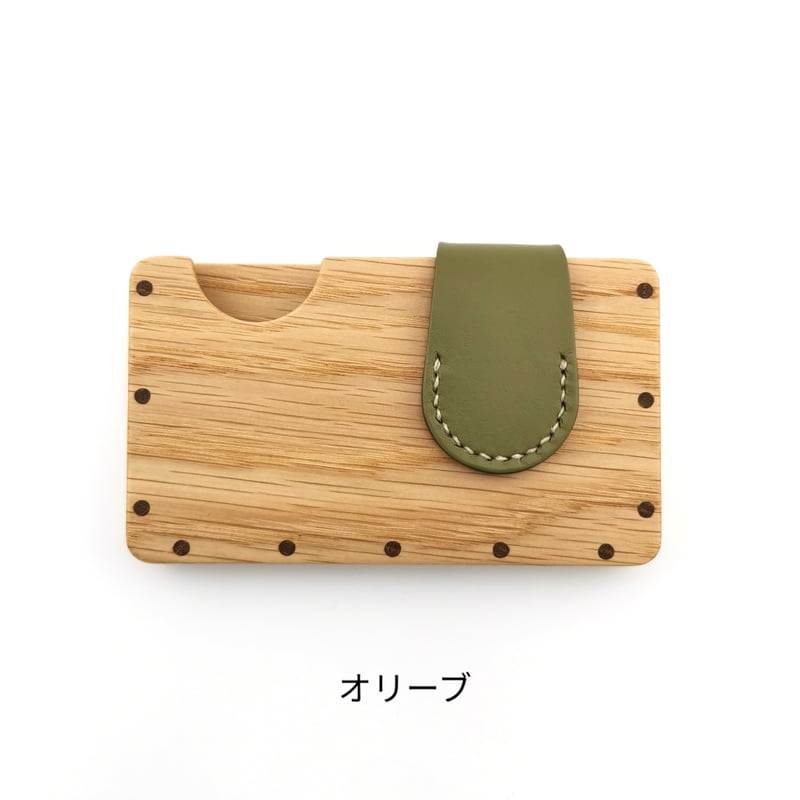 a card case 【ナラ】 - 木と革の名刺入れ - | tackle wood design