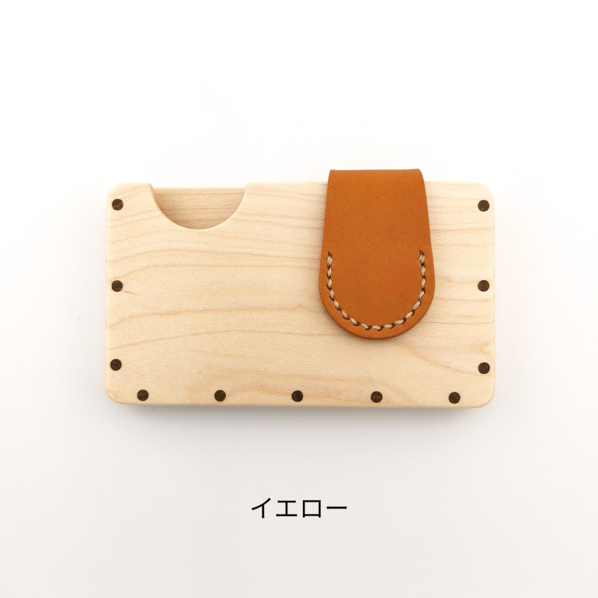 a card case 【メープル】 - 木と革の名刺入れ - | tackle wood
