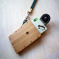 IC card case 【オーク】　- 木と革のパスケース　ICカード入れ -