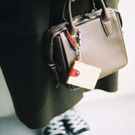 IC card case 【オーク】　- 木と革のパスケース　ICカード入れ -