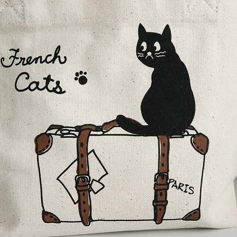 フレンチキャッツ・トートバッグ | 猫雑貨店 ラ・シュエット