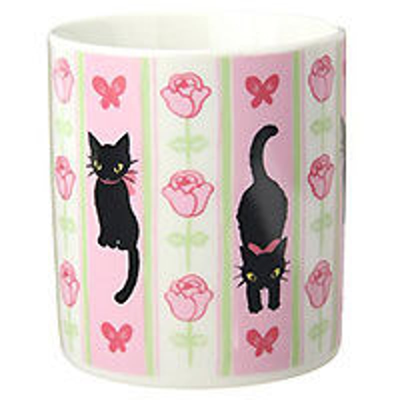 リボンキャットマグ・黒猫（03-182） | 猫雑貨店 ラ・シュエット