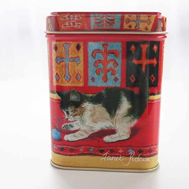 猫柄缶・スクエアディープ(04-138) | 猫雑貨店 ラ・シュエット 猫柄缶・スクエアディープ(04-138) | 猫雑貨店 ラ・シュエット