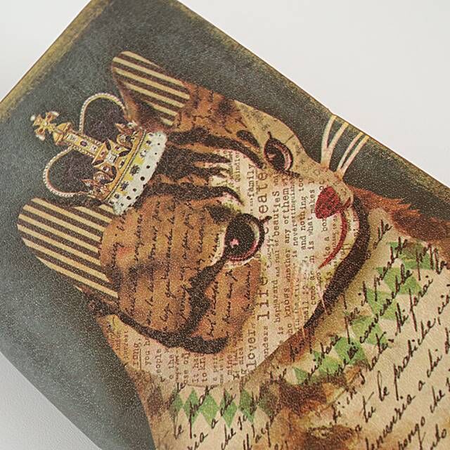 フランスアンティーク　カードホルダー カードホルダー・アンティークCAT(06-463） | 猫雑貨店 ラ