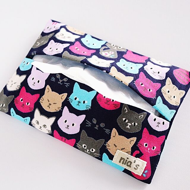 猫柄ポケットティッシュケース | 猫雑貨店 ラ・シュエット