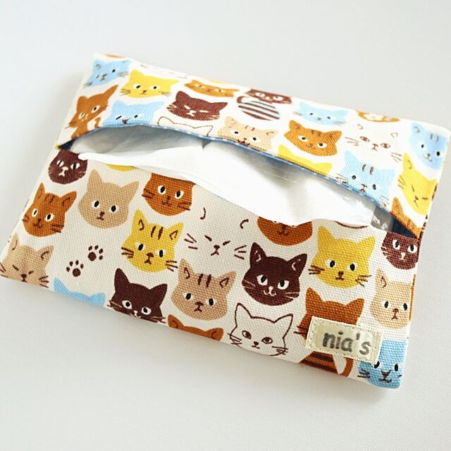 猫柄ポケットティッシュケース | 猫雑貨店 ラ・シュエット