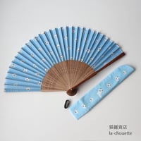 扇子・白猫(02-055)